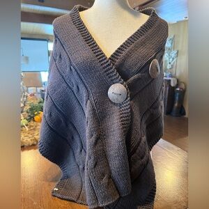 Pure HandKnit cable knit shawl